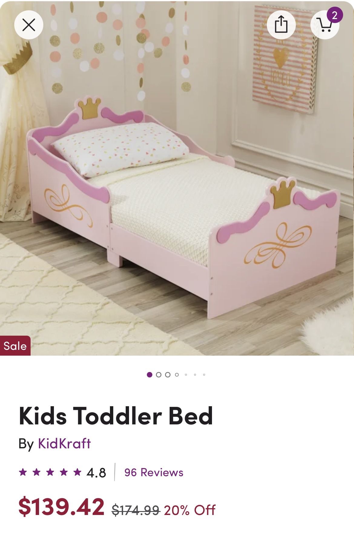 Princess bed ( Toddler)