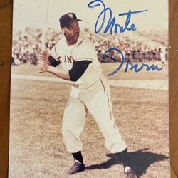 Monte Irvin Autograph