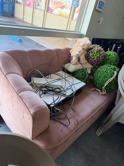 Pink sofa