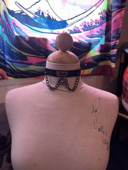 Fun Metal Locket Choker 