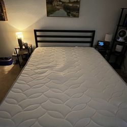 Selling Queen Size Foam Style Mattress & Bed Frame!