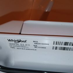 Whirlpool Top Load Electric Dryer 