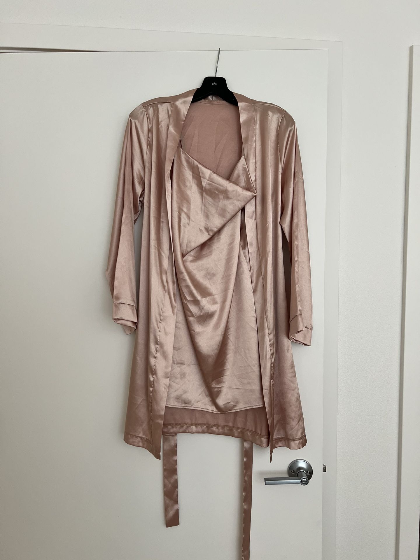 Satin Robe And Slip