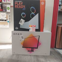 Brand New Cyber power Disk top Gaming PC And 27" Monitor Available With Just $29 Down 