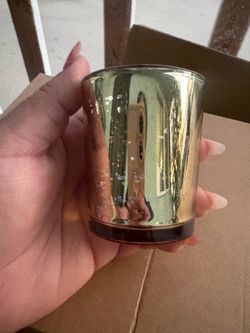 Gold candle holders