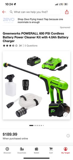 Green Works 600 Psi Cordless New Inbox