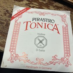 Pirastro Tonica 4/4 Violin D String New
