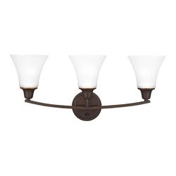 Bathroom Fixture 3 Light Bronze 