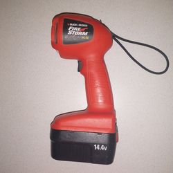 Black And Decker Fire Storm, 14.4 V Flashlight With Rechargeable Battery Base 