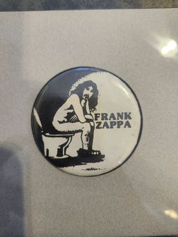 Frank Zappa Poster and Wall Button (Vintage)