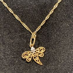 14K Necklace & 10K Pendant