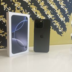 (T-mobile/Sprint ONLY) iPhone 16 Pro Max 256 GB- Black Titanium