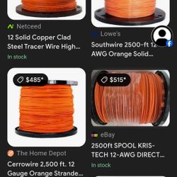 2500 Ft Of 10 Awg Tracer Wire 