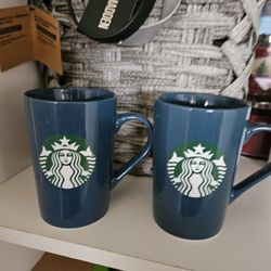 Pair Of Starbucks New Coffee Mugs 