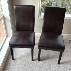 2 Leather Chairs