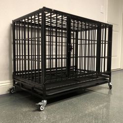 New Heavy Duty Dog Kennel Cage 🐾🐶 With wheels