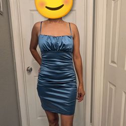 Vestido azul corto talla S