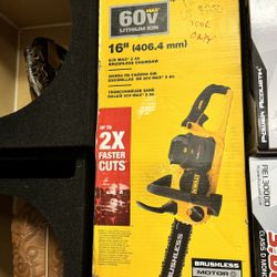 Dewalt 60v 16’ Chainsaw Tool Only 