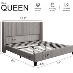 QUEEN SIZE PLATFORM BED FRAME