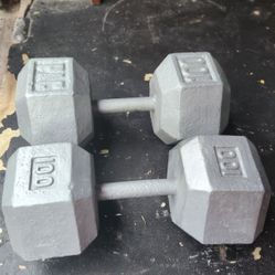 (2) 100 LBS Dumbbells 