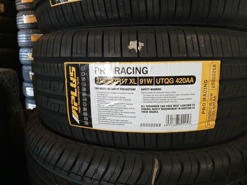 Set De Llantas Nuevas 215 45 17 APLUS 