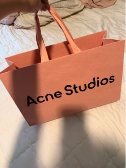 authentic Acne Studios bag and paper