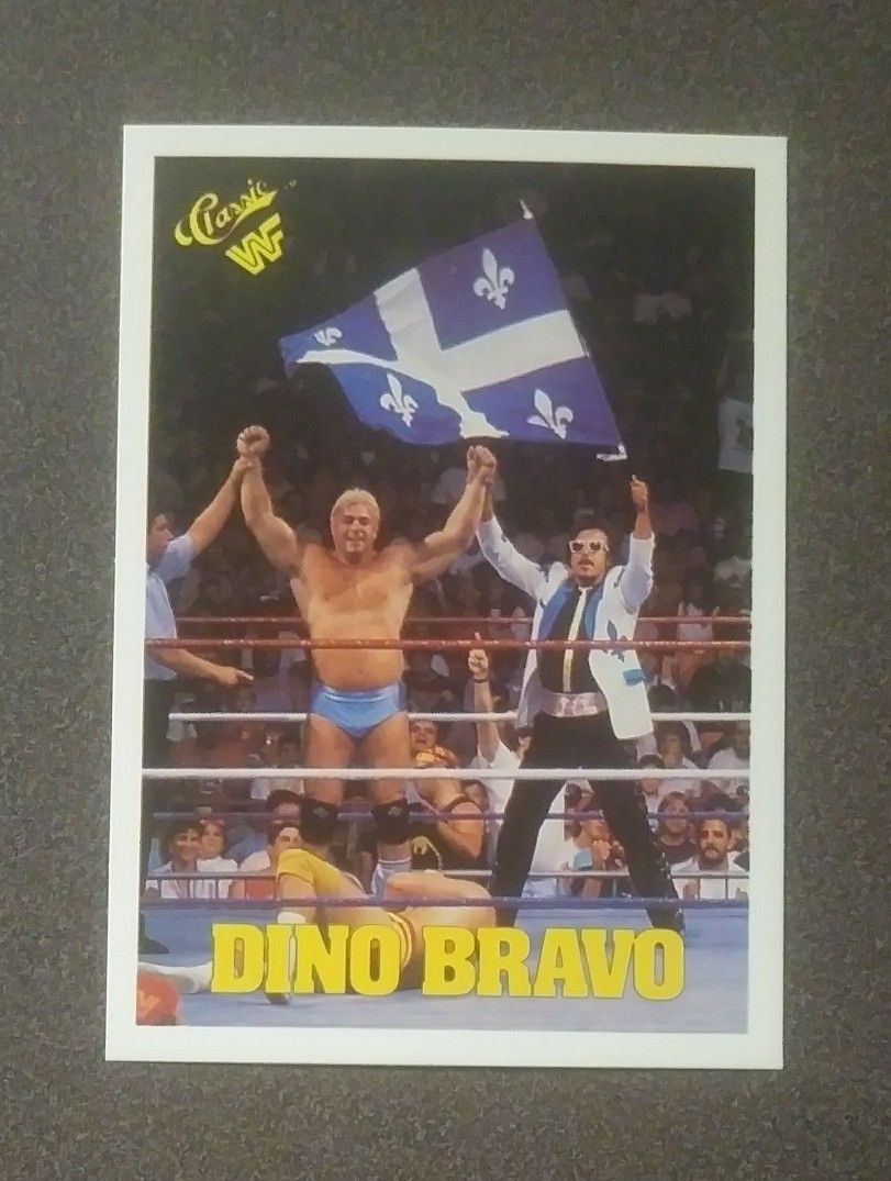 1990 Classic WWF WWE Dino Bravo #31 Jimmy Hart Titansports Wrestling Vintage Wrestler Collectible Card Wrestle Sports