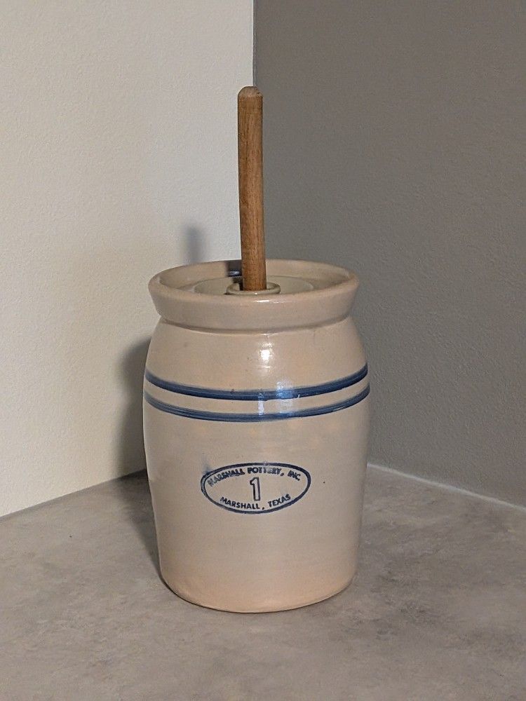 Antique Crock/ Butter Churn