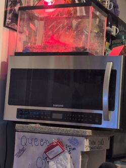 Above the stove microwave