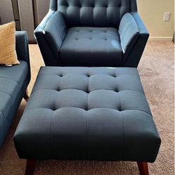 Beautiful Chair & Ottoman 