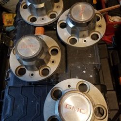 GMC center caps- aluminum