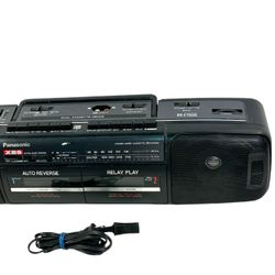 Panasonic RX-FT550 Stereo Boombox Dual Cassette Recorder 