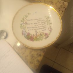 Inspirational Poem Plate 