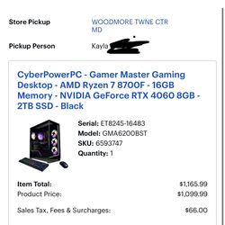 GamingPC for Sale + MSI Monitor