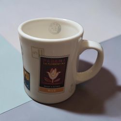 Starbucks Barista Various Coffee Stamps on a 14oz Ceramic Mug 2002