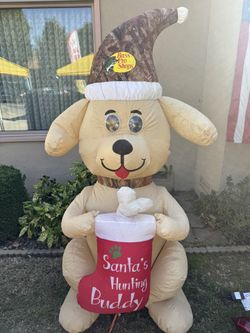 Bass Pro Shop Christmas Inflatable Dog that Blinks 6ft