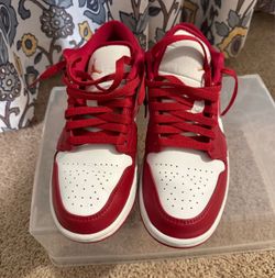 Air Jordan 1 Low Red and White