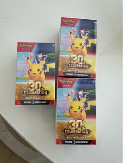 Pokémon 30th Celebration Booster Bundle x3