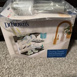 Bottle Drying Rack And Bottle Brushes