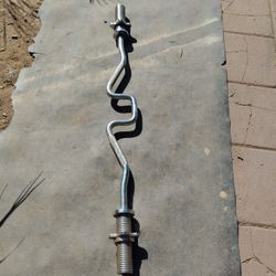 Olympic Super Curl Bar With Collars