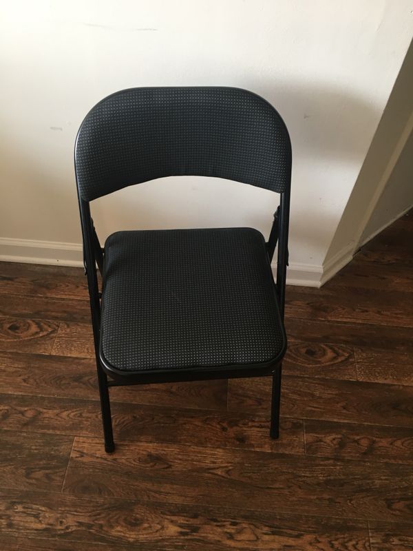 Black gray and white foldable desk chair for Sale in ...