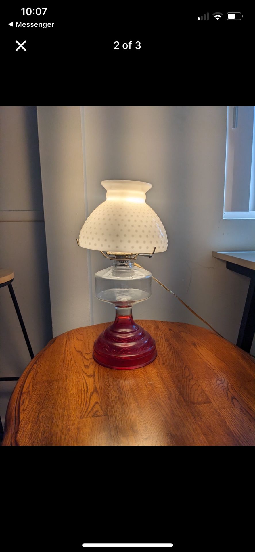 Vintage Glass Lamp
