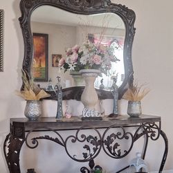 Wrought Iron Custom Entry Table Set