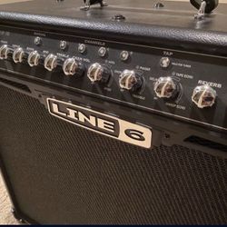 Electric Guitar Amp Line 6 iv 75 W - with Cover