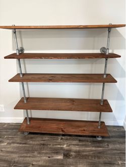 Rustic 5 level shelf