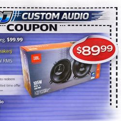 JBL Club Series Car Speaker 1-Set 4" 2-Way Coaxial Speaker System 105 Watts 44F 🚨 Payment Options Available 🚨 No Credit Needed 🚨 