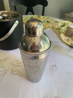 cocktail shaker and ice bucket
