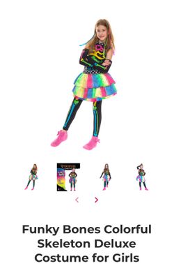 Kids Halloween Costume/ Funky Bones Skeleton