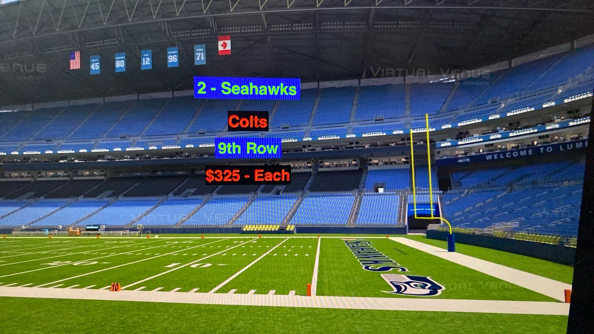 Seahawks Colts Tickets