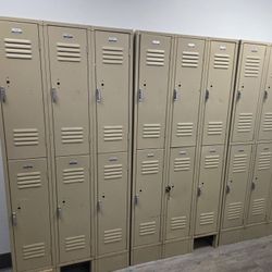 Commercial Metal Lockers Set of 6 – School Gym Warehouse Storage